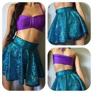 MERMAID turquoise mermaid swim skirt
